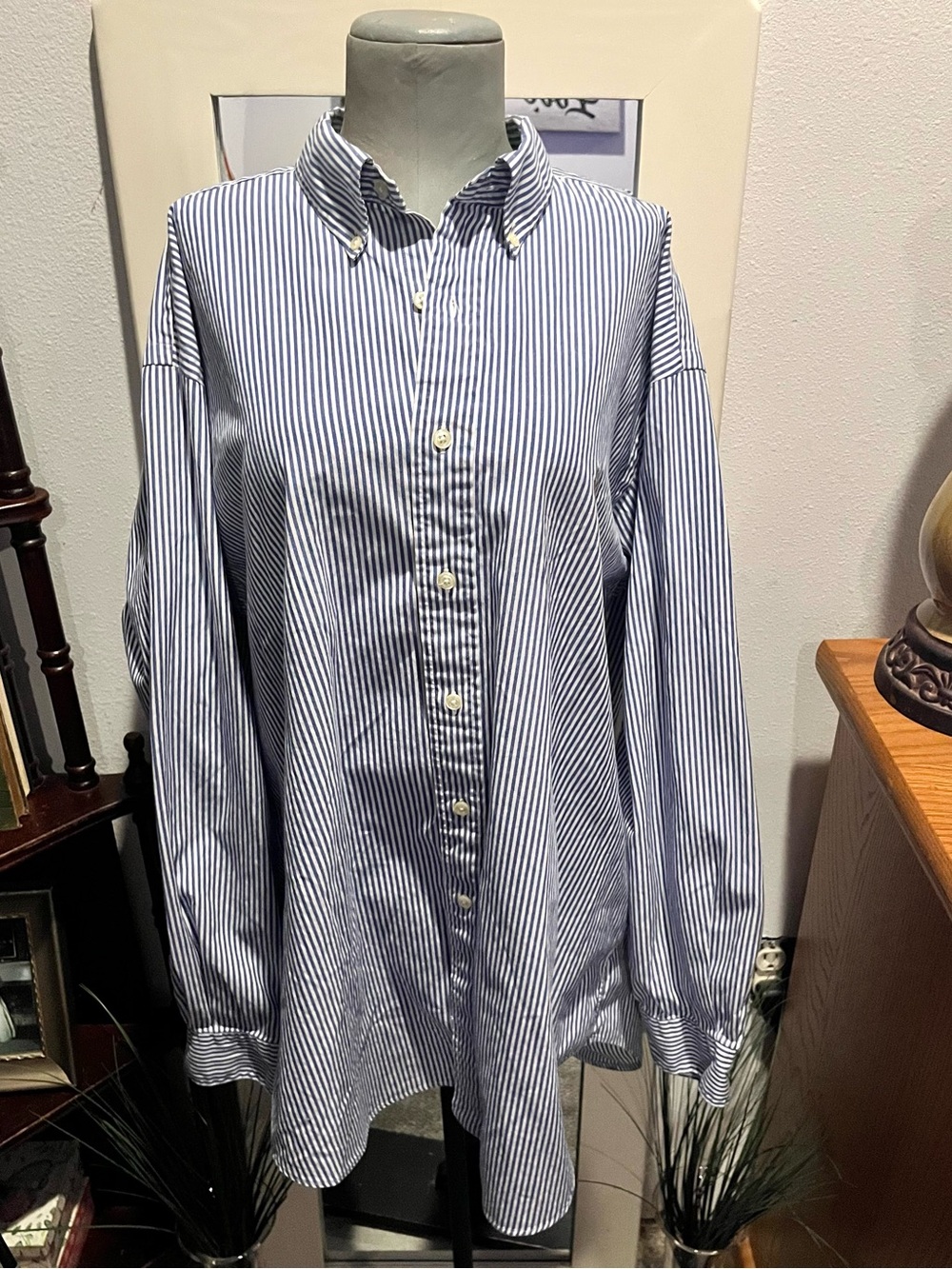 Vintage Ralph Lauren Striped Yarmouth Button Down Shirt
